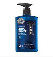 Zinc Coupe Deo Shower Gel ทลอส ซิงค์ คูเป้ ดีโอ ชาวเวอร์ เจล [450ml] เจลอาบน้ำ สบู่เหลวอาบน้ำ ลดกลิ่นกาย