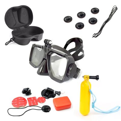 For Gopro Swiming Floating Kits Diving Mask Box Surfing Mount Tethers With Sticker For SJ4000 YI Action Camera Accessories