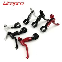 LITEPRO For Brompton Folding Bike V Brake Lever 22.2mm Aluminum Alloy Ultralight CNC Brake Levers Black Red Silver