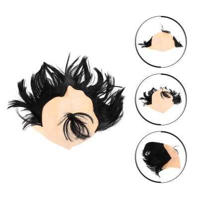 ETEREAUTY Samurai Wig Hair Decorations Latex Clothing Spoof Bald Periwig Makeup Cap Elder