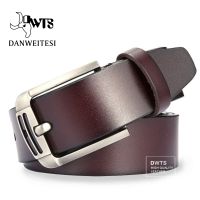 [DWTS]Men Belt Male High Quality Leather Belt Men Leather Pin Buckle Fancy Fashion Luxury Vintage Jeans Designer Free Shipping