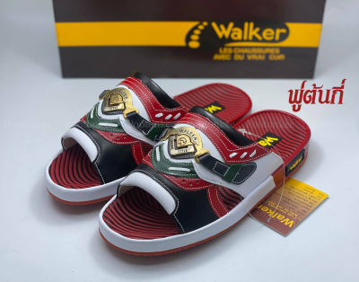 WALKER รุ่น N2267 รองเท้าแตะผู้ชาย วอคเกอร์ ทรงเทวิน ของแท้ สีแดง Size 39-45