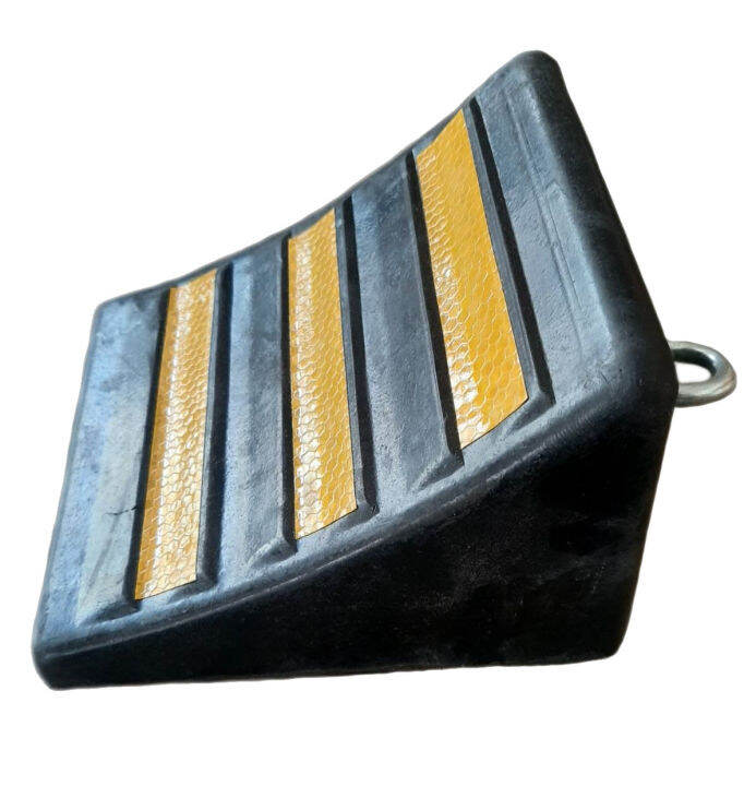 2Pcs High-strength PP Plastic Wheel Stop Tire Chocks Wedge Tire Stopper Non Slip