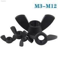 ♦ 5-50Pcs M3 M4 M5 M6 M8 M10 M12 Butterfly Wing Nuts Black Nylon Wing Nuts Plastic Hand Tighten Nut