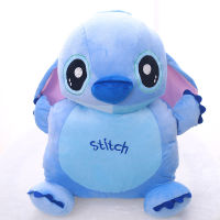 Stitch Plush Toy Hands Warmer Doll Big Size Lovely Soft Bed Pillow with Blanket Cartoon Anime Dolls Children Girls Gift