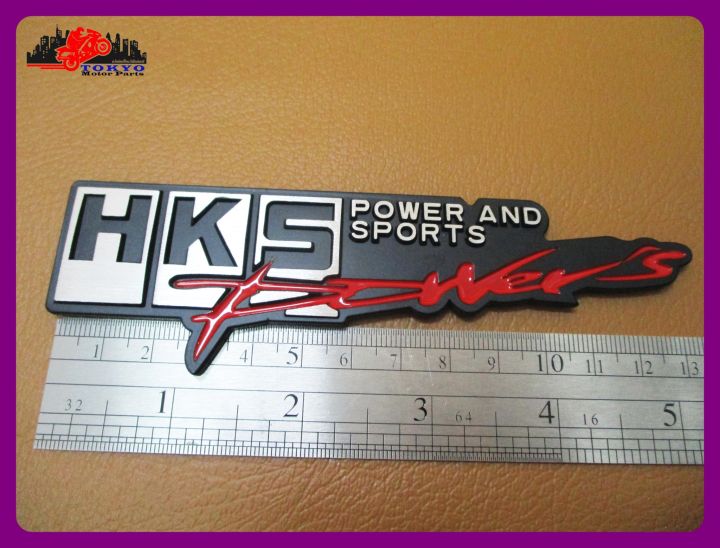 hks-power-and-sports-text-plate-silver-amp-black-amp-red-sticker-1-pc-แผ่นข้อความ-hks-power-and-sports-สินค้าคุณภาพดี