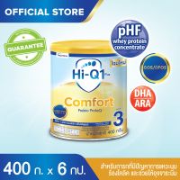 ขายยกลัง! นมผง Hi-Q Comfort ไฮคิว 1 พลัส คอมฟอร์ท พรีไบโอโพรเทก 400 กรัม (6 กระป๋อง) (นมสูตรเฉพาะ ช่วงวัยที่ 3)