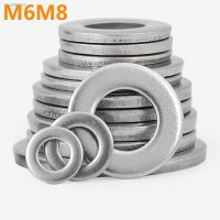 ™◎✁ Flat Gasket 304 Stainless Steel Flat Gasket Washer Metal Small Gasket Meson Thickening and Thin Can Be Customized M6M8