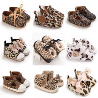 【hot】！ Leopard Theme Baby Shoes Boy Newborn Infant Toddler Cotton Sole Anti-slip Breathable Crawl Moccasins