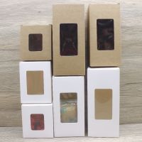 Multi Size 5Pcs Rectangle window box 6x67x78X89x9x height paper Package box kraft white gifts wedding favors box