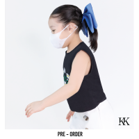 [Kwankao] KK FOR KIDS Ribbon Ear Guard (Baby Blue) โบว์สีฟ้าพร้อมที่เกี่ยวหน้ากาก สวมใส่สบาย ไม่ระคายเคือง