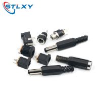 【hot】✢  10PCS pin 2.5x5.5mm Female Plug Jack   Male Socket PCB Mount 5.5x2.5