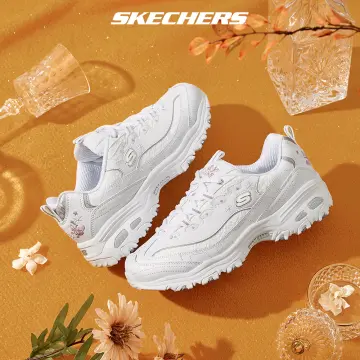 White sketchers hot sale for women