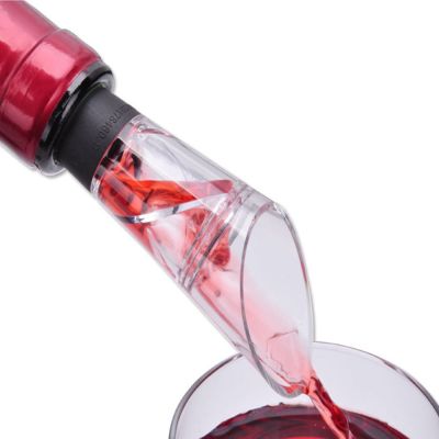 ❃►♦ Quick Decanter White Red Wine Bottle Drop Stop Top Stopper Dumping Funnel Aerator Pourer Premium Aerating Decanter Spout