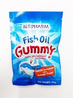 BIOPHARM GUMMY JELLY กัมมี่ เจลลี่ (รสน้ำมันปลา กลิ่นส้ม) ผสมวิตามิน ซอง 60 กรัม อร่อยมีประโยชน์  สินค้าพร้อมส่ง