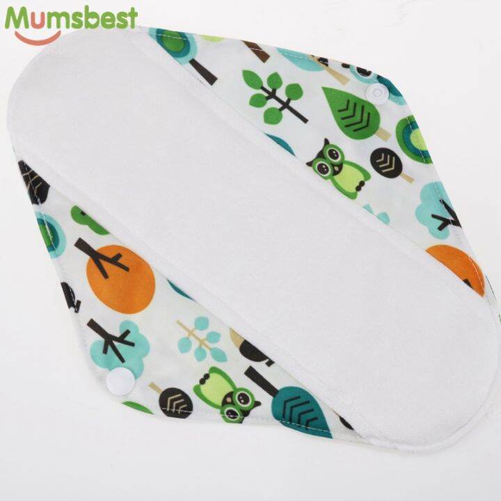 mumsbest-10pcs-bamboo-cotton-washable-wipe-washable-pad-maternity-menstrual-pads-reusable-sanitary-napkins-waterproof-liners