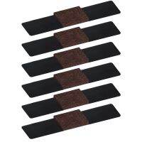 6 Pcs Home Felt Furniture Pads Wrap-Around Felt Floor Saver ตัวป้องกันพื้นป้องกันรอยขีดข่วนลดเสียงรบกวน