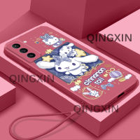 สำหรับ Samsung S21เคสโทรศัพท์ Tooncutecute ดีไซน์ TPU อ่อนลายการ์ตูนเคสแบบนิ่มยอดนิยมฟรีสายคล้องดีไซน์ขอบตรง