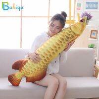 【A Great】 Babiqu 1ชิ้น70/90เซนติเมตร3DCute ทอง Arowana PlushStuffed การ์ตูนปลาหมอน GoldPillowFunny ของขวัญ