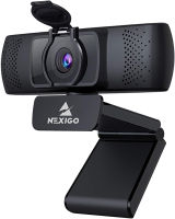 2021 1080P Streaming Business Webcam with Microphone &amp; Privacy Cover, AutoFocus, NexiGo N930P HD USB Web Camera, for Zoom Meeting YouTube Skype FaceTime Hangouts, PC Mac Laptop Desktop