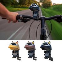 Phone Sun Shade Cute Ear Mini Helmets for Cell Phone Anti-Reflective Sun Shield Glare Blocking Mobile Phone Holder for Motorcycle Bike Car safety