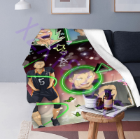 xzx180305  Custom Anime Volleyball Junior Blankets For Beds Sofa Cover Japanese Cartoon Flannel Blanket Home Bed Cover Bedspread 09