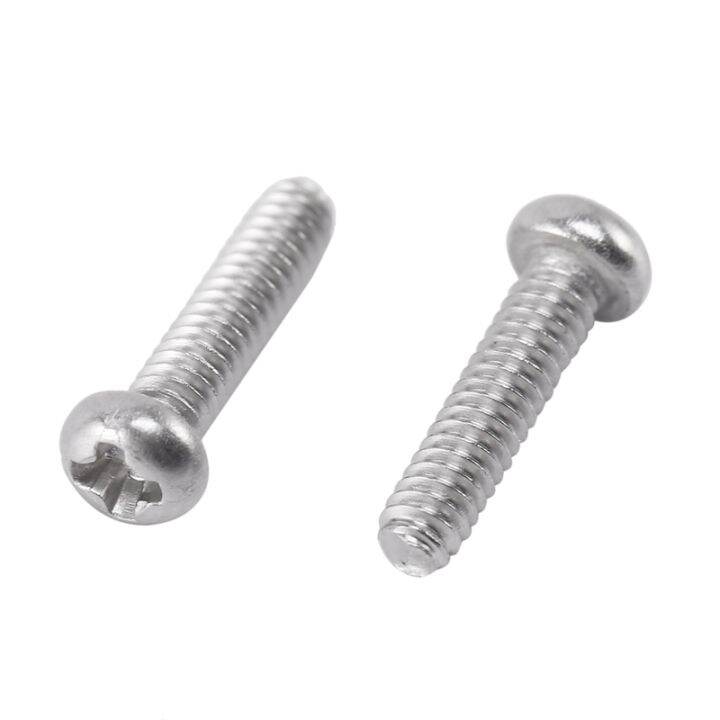 m2-x-8mm-304-stainless-steel-phillips-pan-head-screws-bolt-60pcs