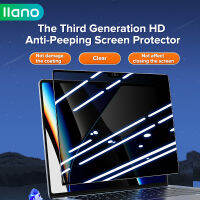 LLANO APPLE ตัวป้องกันหน้าจอกระจกนิรภัย HD สำหรับแล็ปท็อป ตัวป้องกันหน้าจอป้องกันการแอบดู แอนตี้บลูเรย์ สำหรับ Macbook Air Macbook Pro