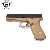 ARMY R17 SD GEN4 TAN GBB สีแทน แถมอุปกรณ์พร้อมเล่นครบชุด ,ของเล่นบีบีกัน