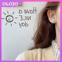 925 Silver Hypoallergenic Earring Mini Small Flower Moon Small Crown Earrings for Women Korean Refreshing Earring OLO