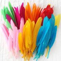 50Pcs Colored Party Crafts Feathers Wedding Decor Plume Natural White Goose Feather Jewelry Making DIY Home Accessories 10-15CM