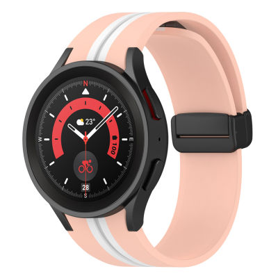 ZP เปลี่ยนสายนาฬิกาข้อมือสายรัดซิลิโคนสีคู่เข้ากันได้สำหรับ Galaxy Watch5/5 Pro/ 4/4คลาสสิก Smartwatch