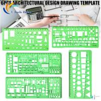 [Old A Hardware] 6ชิ้นแบบหล่อสำหรับงานร่างเฟอร์นิเจอร์สำหรับวาดรูปแผนผังบ้านแม่แบบสถาปัตยกรรมการออกแบบตกแต่งภายใน