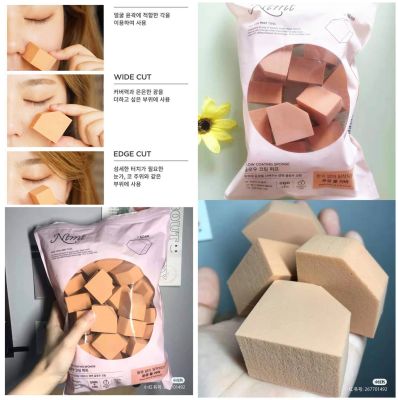Korea NTMT Makeup Sponge Powder Puff 5 Corners 7 Sides/Hydraulic Skin Friendly Skin Coating No Powder 16 Pack
