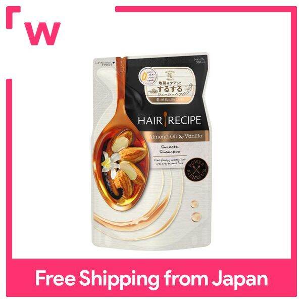 Hair Recipe Shampoo Almond Oil & Vanilla Smooth Recipe Refill 330mL