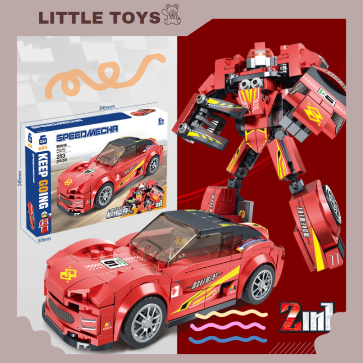little-toys-โมเดล-หุ่นยนต์แปลงร่าง-รถแปลงร่าง-ของเล่นเด็ก-เลโก้-รถแข่ง-รถtransformers-รถของเล่น-ฟิกเกอร์-รถของเล่น-พร้อมส่ง