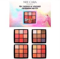 NEE CARA Colorful Unicorn 9 Colors Eyeshadow Palette 12.6g #03 สาวกยูนิคอร์นห้ามพลาด! กับพาเลทอายแชโดว์ 9 เฉดสี จากนี คาร่า เนื้อดินน้ำมัน เกลี่ยง่าย ติดทนนาน มีทั้งเนื้อแมทและชิมเมอร์ในพาเลทเดียว แพ็คเกจน่ารักน่าใช้