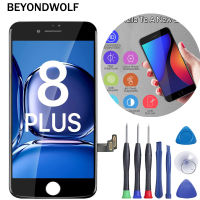 Beyondwolf AAA +++ เกรดจอแอลซีดีสำหรับ iPhone 8 8 Plus หน้าจอสัมผัสแอลซีดีพร้อมกรอบหน้าจอสำรองระบบสัมผัส3D ทั้งชุดประกอบเครื่องมือ A1897 A1863