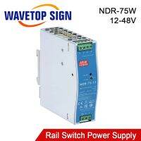 ‘；=【 Wavetopsign Original Meanwell 75W Rail Switch Power Supply NDR-75 12V 6.3A / 24V 3.2A / 48V