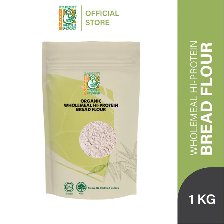Radiant Organic Wholemeal High Protein Bread Flour (1kg) Lazada