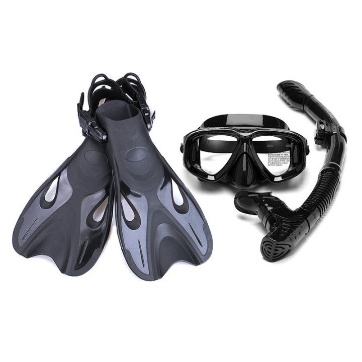อุปกรณ์ดำน้ำมืออาชีพสำหรับหน้ากากดำน้ำ-s-พร้อมครีบสำหรับดำน้ำตื้นว่ายน้ำใต้กีฬาทางน้ำ