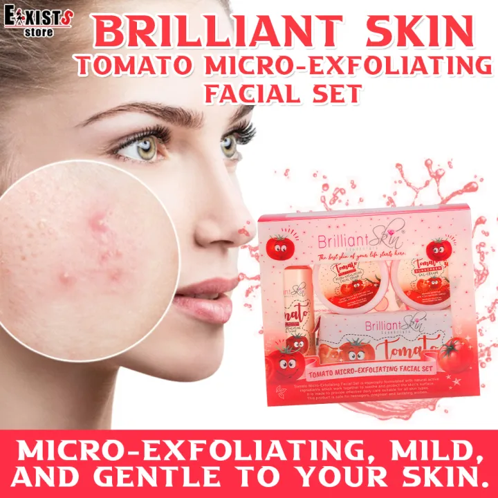 Brilliant Skin Essentials Tomato MicroExfoliating Set , Whitening Kit