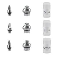 【YF】❏✽  180 Airbrush Nozzle  0.2mm 0.3mm 0.5mm With Cap Nozzles Replacements Parts for SAGUD Accessories