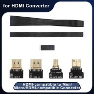 Bộ Chuyển Đổi Tương Thích HDMI Sang Mini Micro HDMI Với Cáp Ruy Băng Dẹt thumbnail