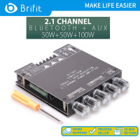 Brifit เครื่องขยายเสียง Zk-tb21 2.1ช่อง,โมดูลเครื่องขยายเสียงดิจิตอลบลูทูธ5.0ขนาดเล็กบอร์ดแอมป์ลำโพงเสียง