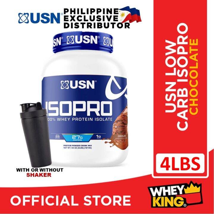 WHEY PROTEIN IsoPro 100 Whey Protein Isolate Powder by USN. Lactose