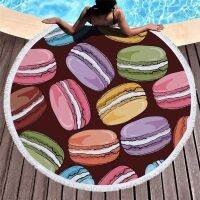 【DT】hot！ Large Round Beach Adult Soft Microfiber Absorbent Seaside