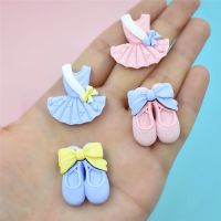 【CC】 Julie Wang 8PCS Resin Small Ballet Costume Charms Mixed Skirt Shoes Jewelry Making Accessory