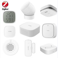 2023 Ihorn Zigbee3.0 Series Smart Gateway With Smoke Detector Gas Sensor And Strobe Flash Siren DIY Alarm System Household Security Systems Household