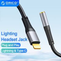 ORICO Type C 3.5 Jack Earphone Adapter Lightning USB C to 3.5mm Headphones AUX Audio Adapter Cable For Huawei Xiaomi iPad Pro Cables